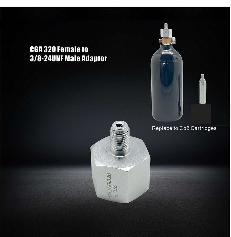 ULTRAFOCE CGA 320 Famale to 3/8 Male Cylinder Adaptor