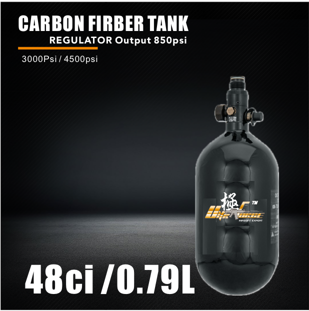 ULTRAFORCE Paintball HPA 48ci Carbon Fiber Tank with Regulator