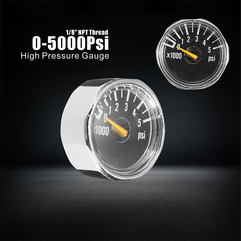 High Pressure Gauge 1/8NPT Thread -5000psi