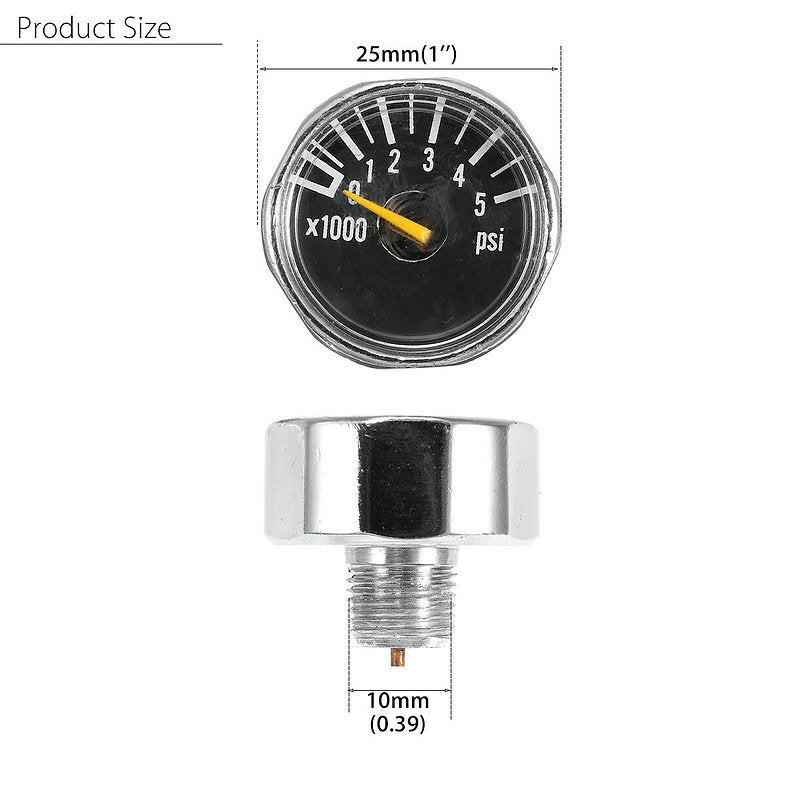 High Pressure Gauge 1/8NPT Thread -5000psi
