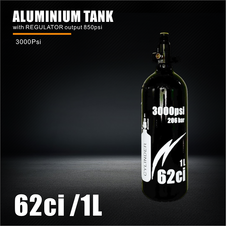 ULTRAFORCE ALUMINIUM TANK 3000psi 62ci with REGULATOR