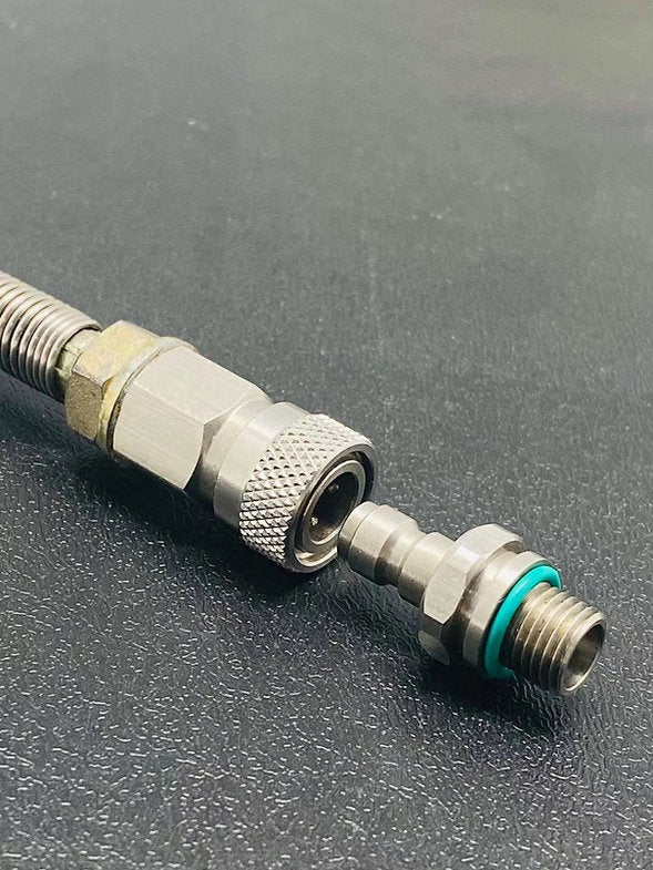ULTRAFORCE Paintball HPA 8mm Quick Disconnect Female and Male Plug Adaptor