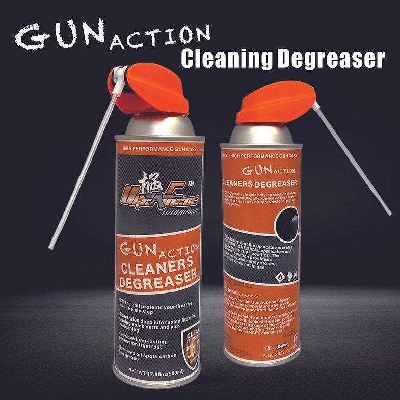ULTRAFORCE GUN ACTION@ GUN CLEANING DEGREASER