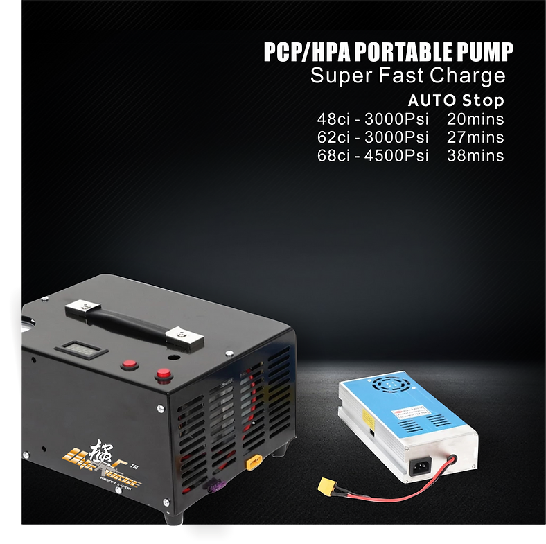 Adjustable Auto Stop PCP/HPA Oil Free Portable Compressor