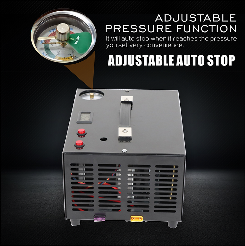 Adjustable Auto Stop PCP/HPA Oil Free Portable Compressor