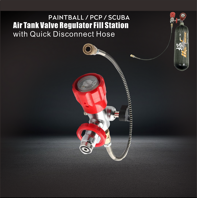 ULTRAFORCE Air Tank Valve Regulator with Refill Hose