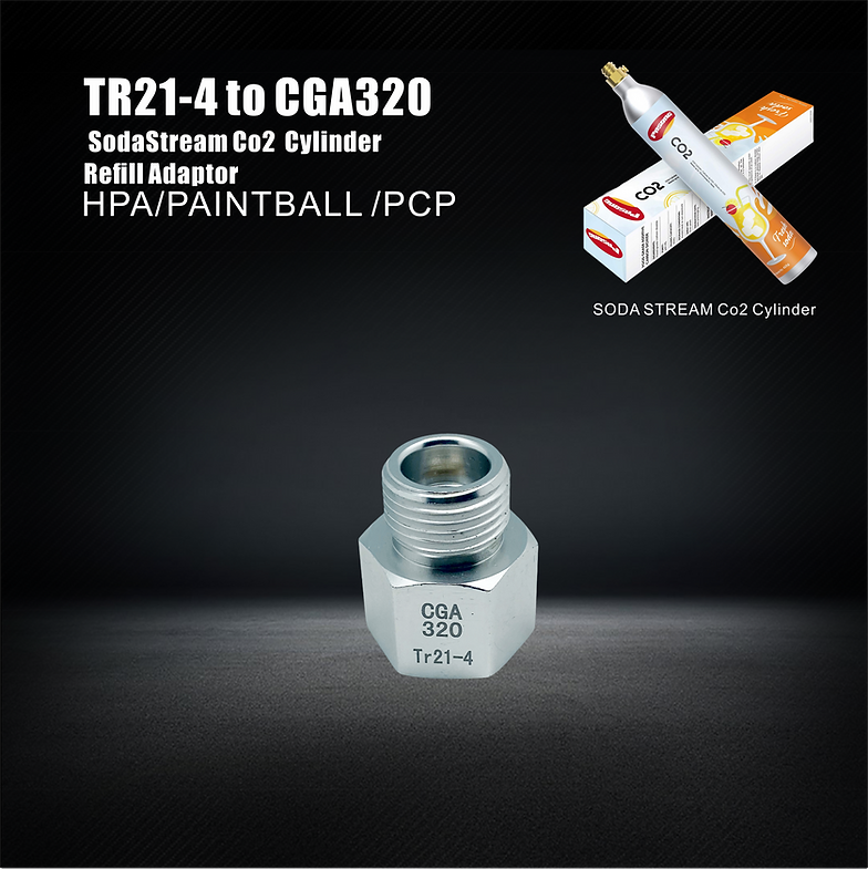 ULTRAFORCE Tr-21 to CGA320 Co2  Cylinder Refill Adaptor