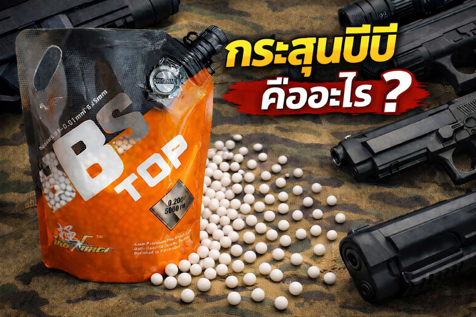 กระสุนบีบี (BBs) คืออะไร? เลือกอย่างไรให้เหมาะกับปืน Airsoft