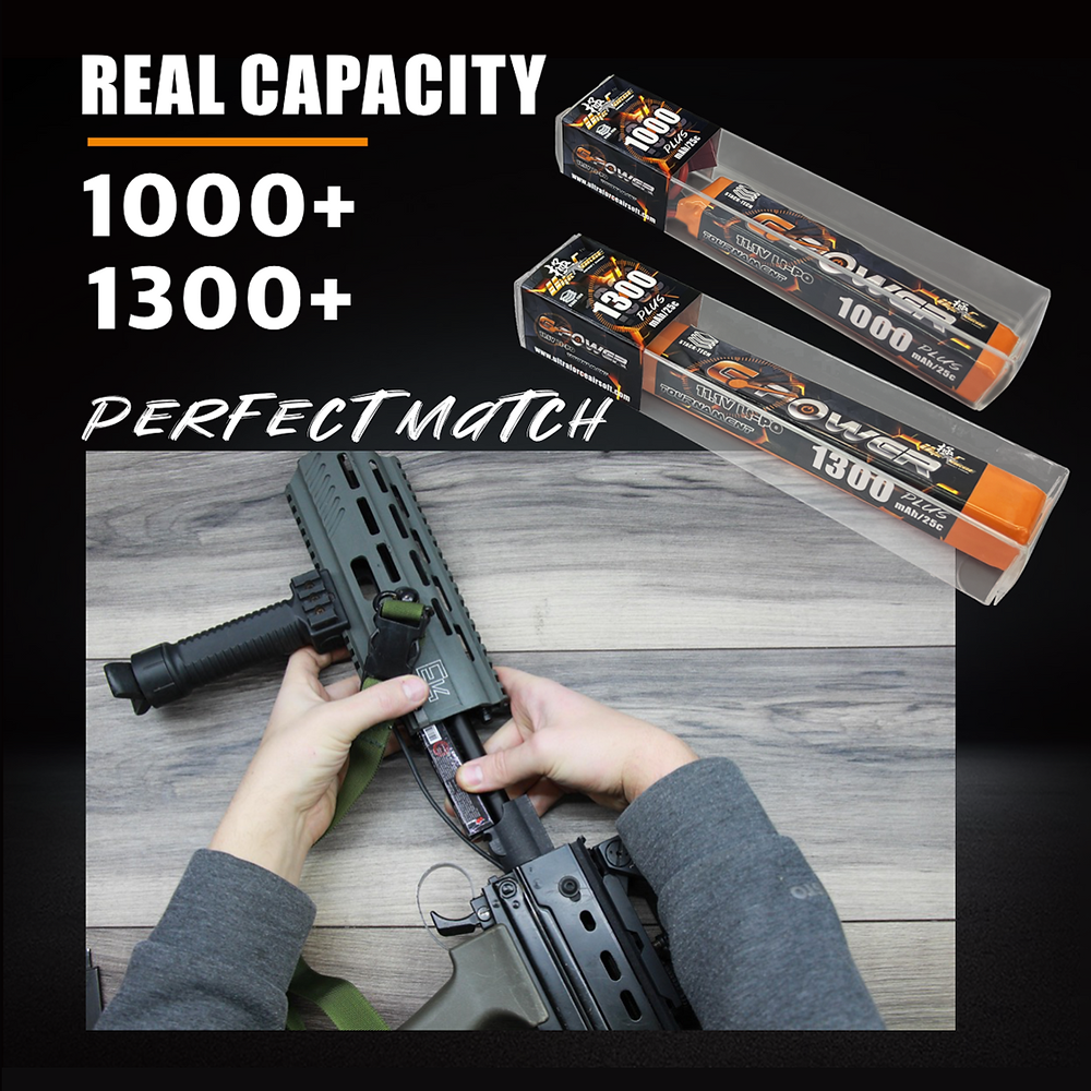 ULTRAFORCE แบตเตอรี่ LiPo ความจุสูง 11.1V แบบ Stick สำหรับ Airsoft
