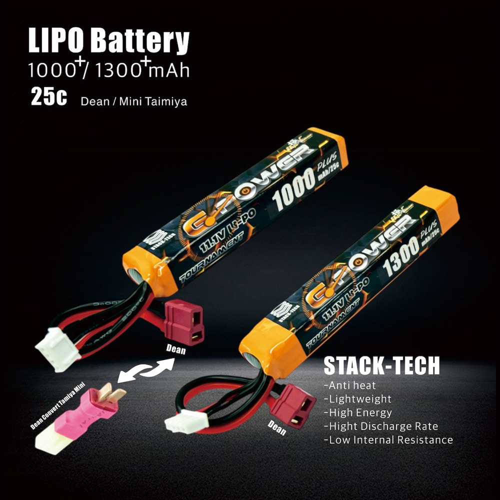 ULTRAFORCE แบตเตอรี่ LiPo ความจุสูง 11.1V แบบ Stick สำหรับ Airsoft