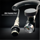 ULTRAFORCE HPA Paintball 1500psi Tank Hose On/Off Gauge Valve