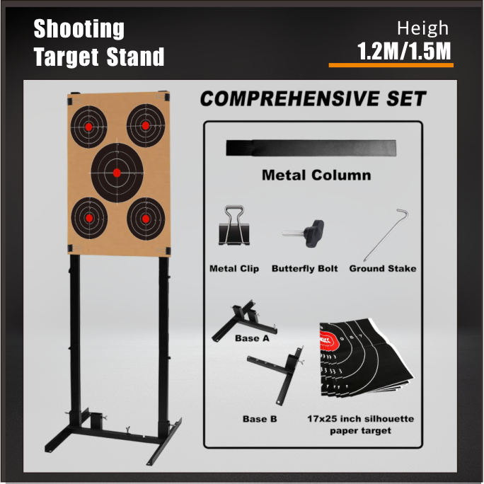 Cardboard Target Adjustable Stand 6-24' WHIT 1.2M EVA POD