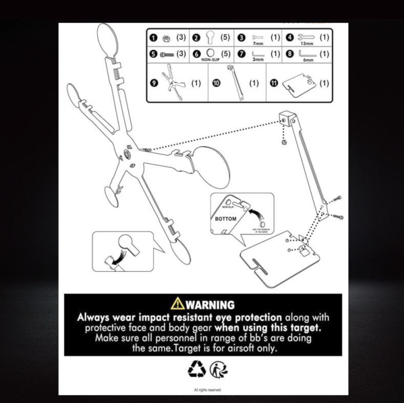 เป้ยิงโลหะดาวเท็กซัสหมุน Texas Star Rotate Metal Shooting Target