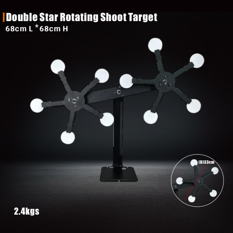 เป้ยิงโลหะดาวเท็กซัสหมุน Texas Star Rotate Metal Shooting Target