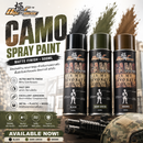ULTRAFORCE Camo Spray Paint  500ML Sand/Olive Green/Brown/Black
