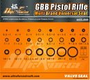 MULTI BRAND AIRSOFT SEAL O-RING SET