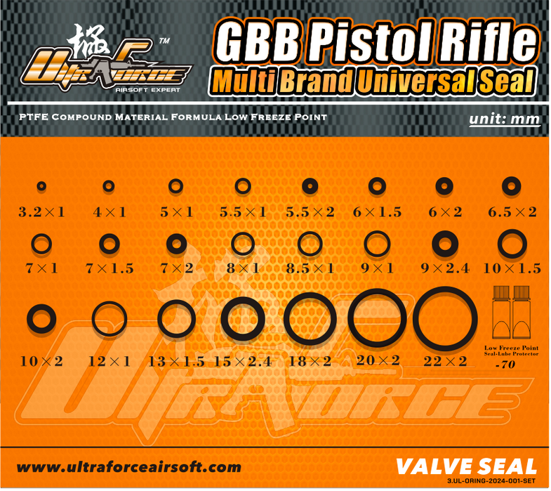 MULTI BRAND AIRSOFT SEAL O-RING SET